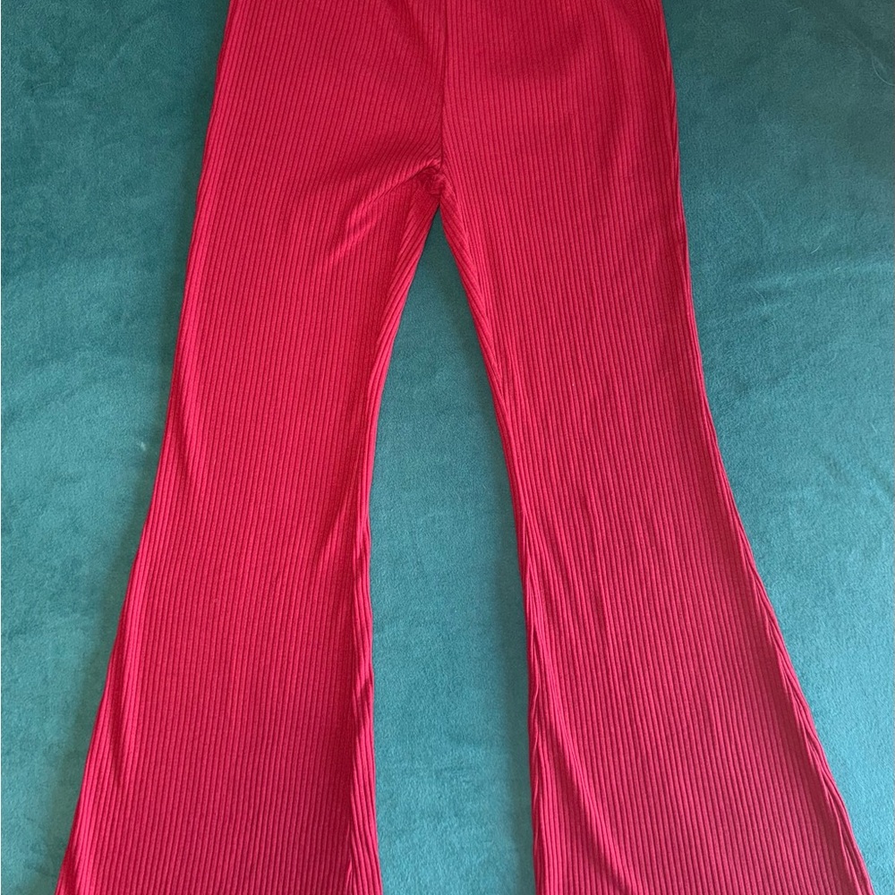 Kids Red Flared Bottoms
